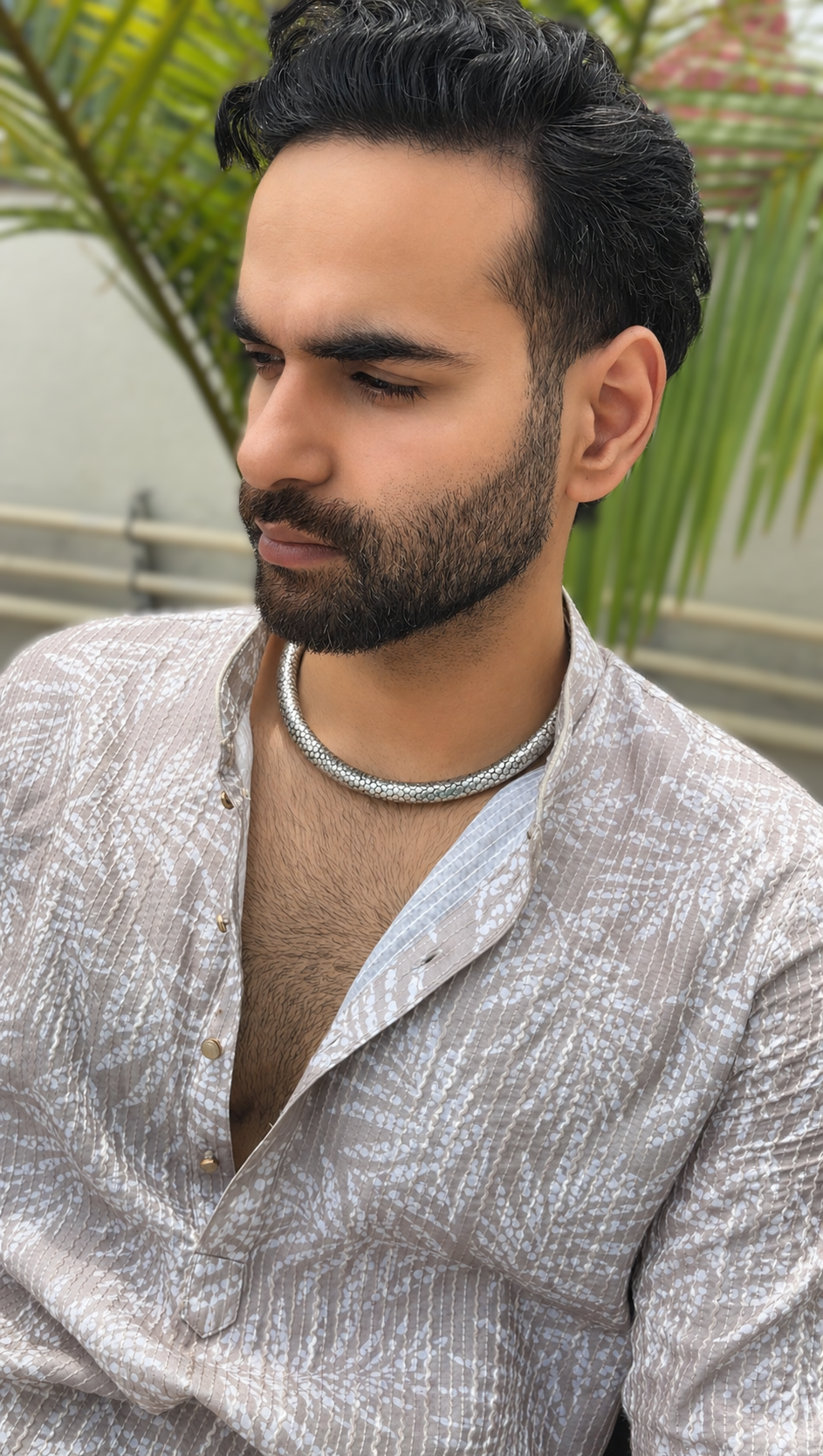 German Silver Hasli Neckring for Men | Ethnic Style