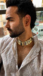 Copper Neckring with Kundan Work | Traditional Jewelry