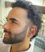 Kundan Oxidised Ear Cuff for Men & Women | Ethnic Jewelry