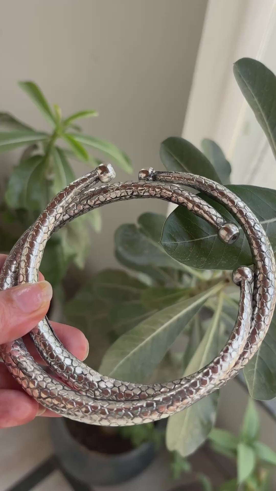 Oxidised German Silver Kada Anklet for Men & Women | Ethnic Jewelry