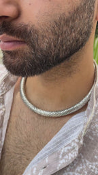 German Silver Hasli Neckring for Men | Ethnic Style